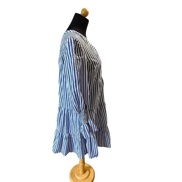 TUCKERNUCK POMANDER PLACE brand Stripe Cotton Poplin Kenzo Dress Small - Picture 5 of 9
